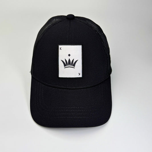 Crown Black Trucker Cap